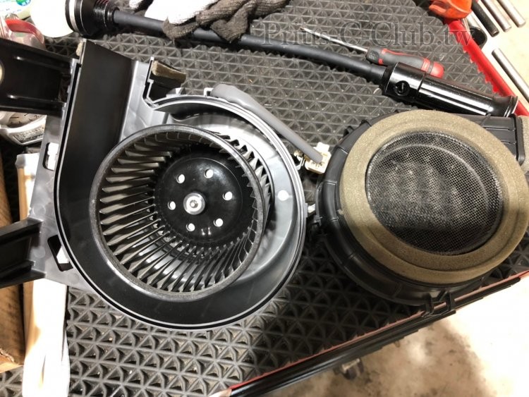 鼓風機清潔前